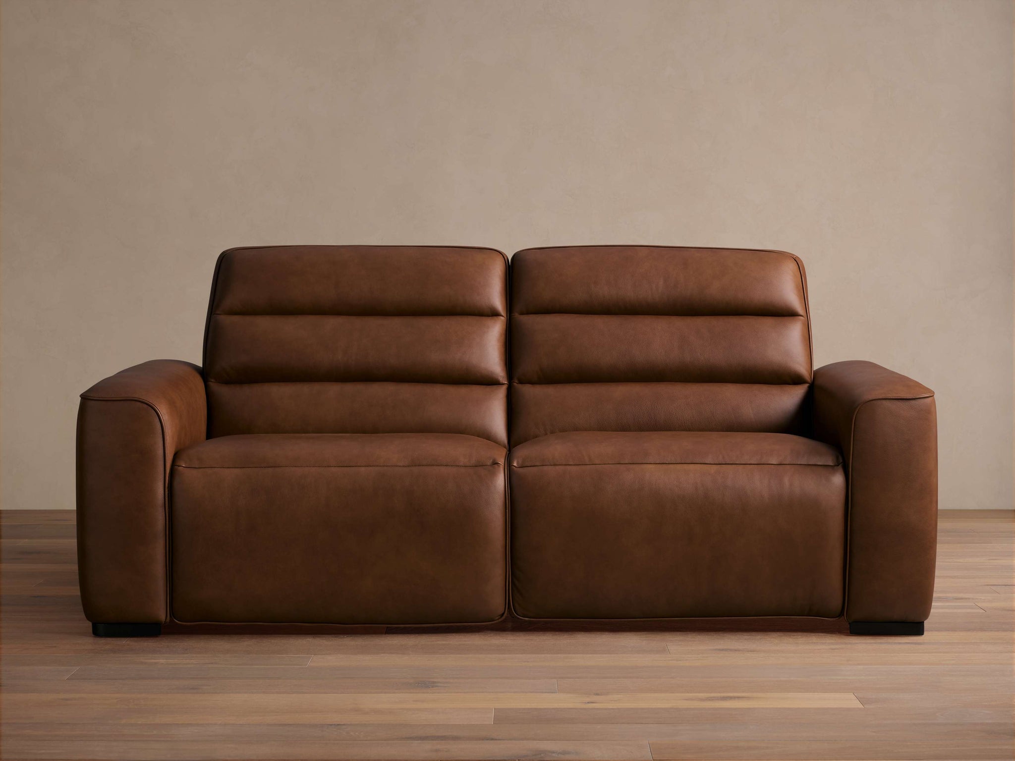 Borough Leather Two-Piece Motion Sofa