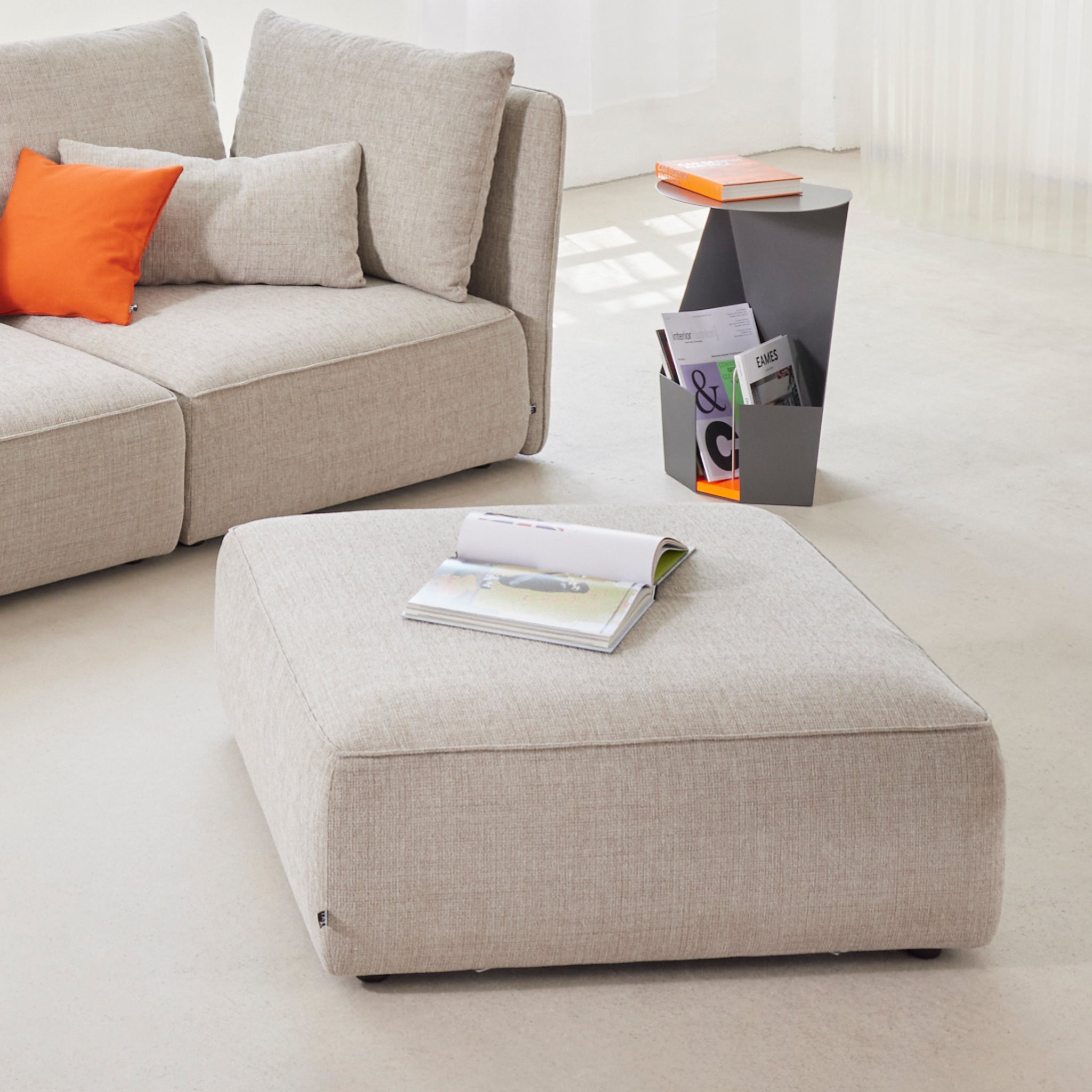 Hocker für modulares Sofa NICA