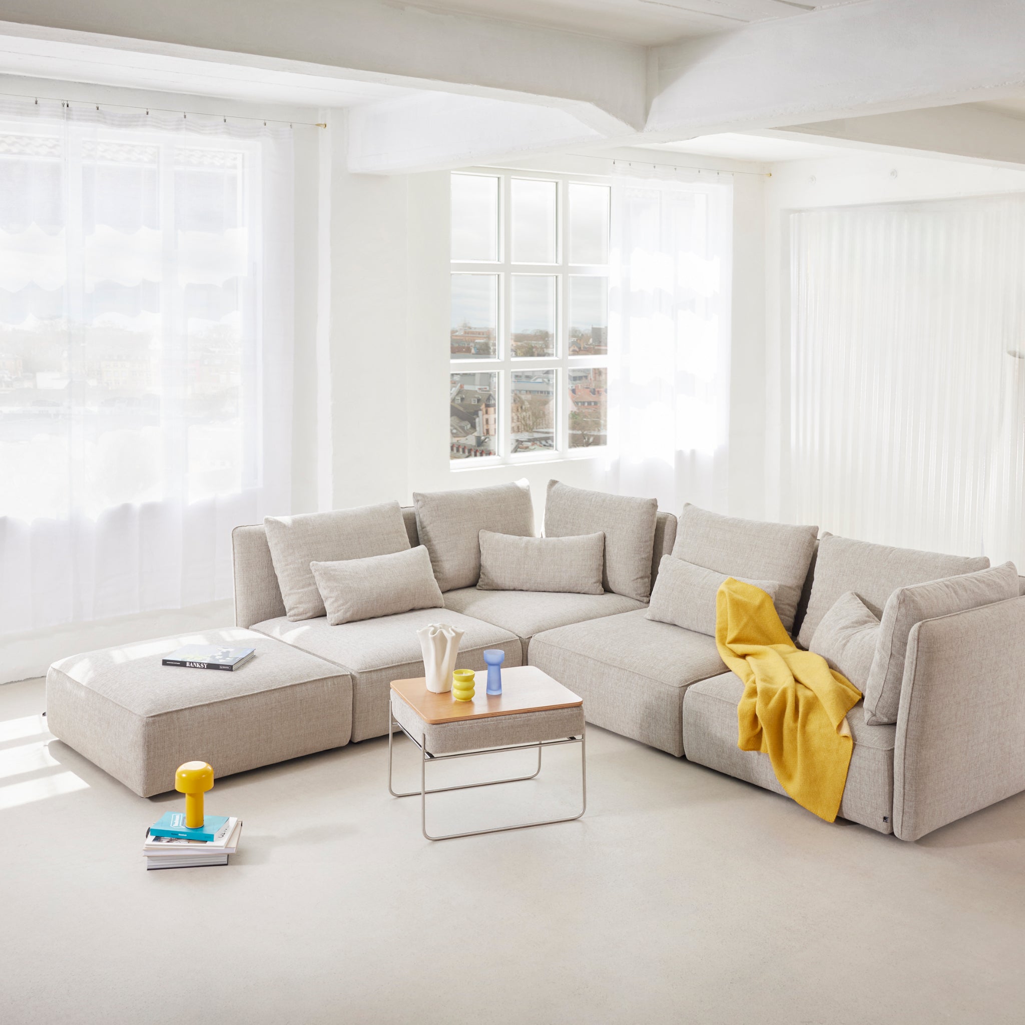 XL modulares Ecksofa in L-Form NICA