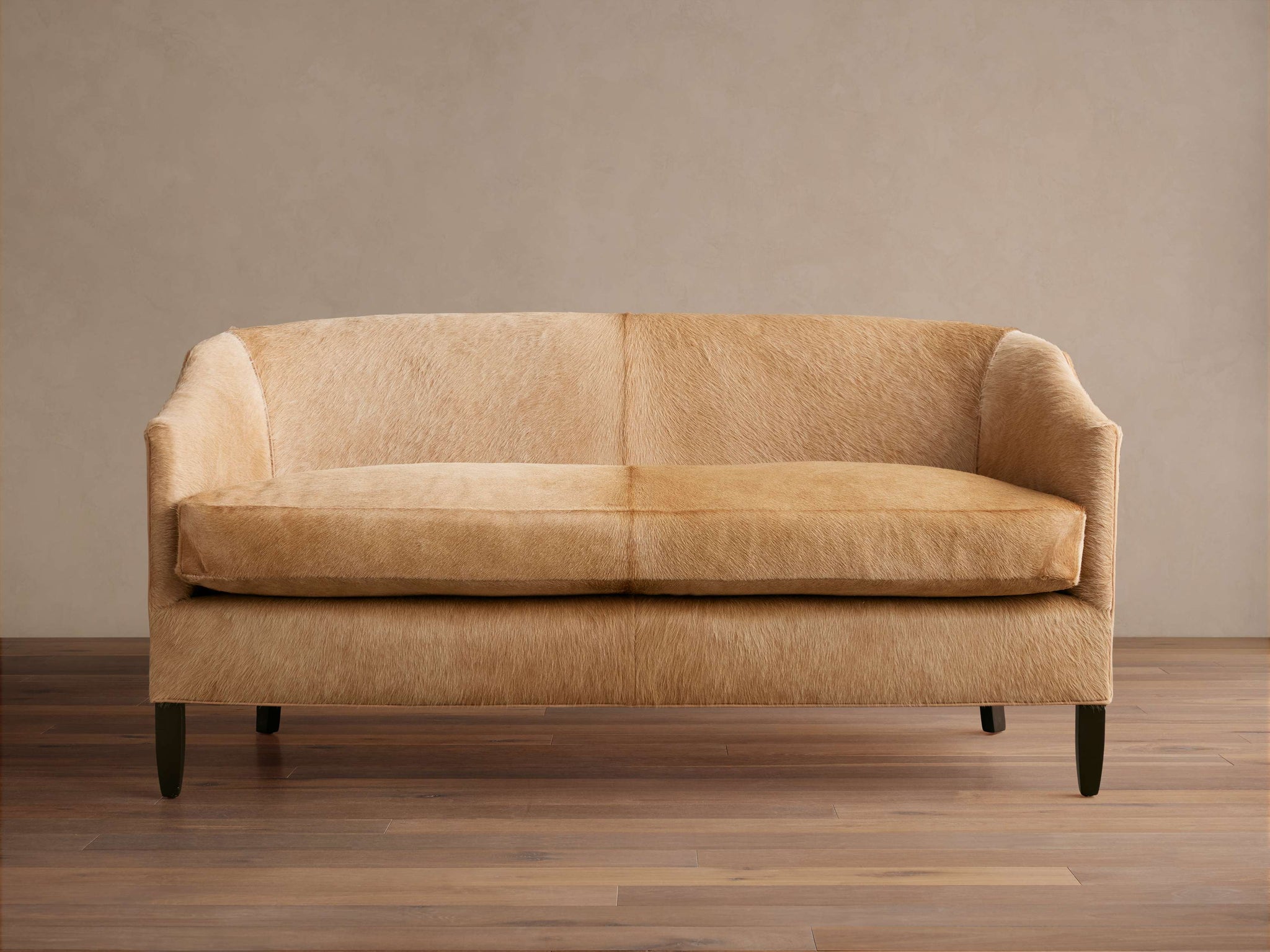 Giles Hair on Hide Settee